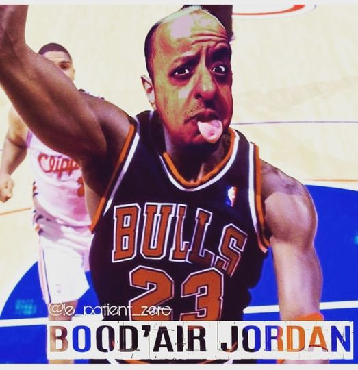 Blague   caricature   bood'air jordan