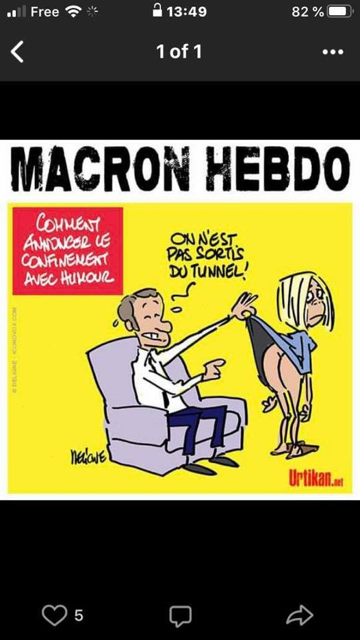 Blague   charlie hebdo   macron   confinement   on n'est pas sortie du tunnel
