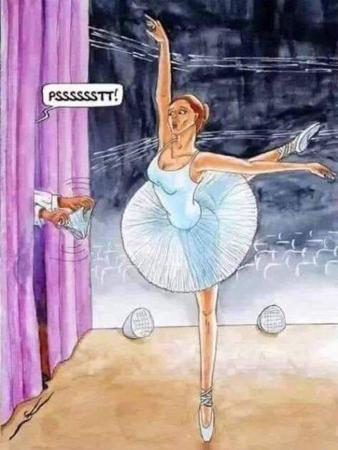 Blague   danseuse étoile qui n'a pas mis sa culotte