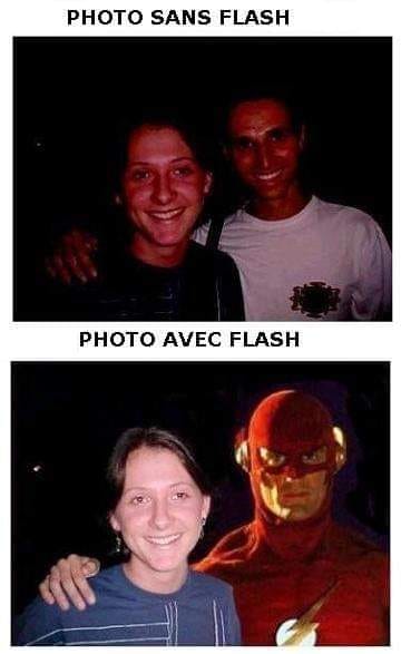 Blague   jeu de mot et d'image   photo sans flash phot avec flash