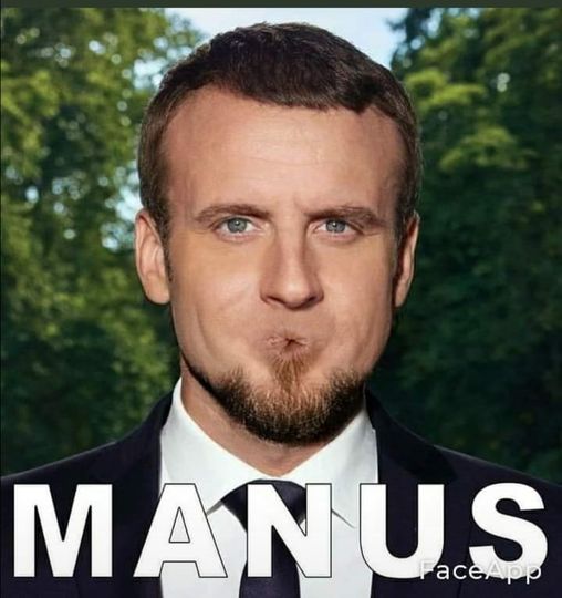 Blague   Macron   Manus