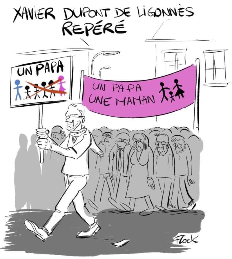 Blague   manifestation  un papa une maman