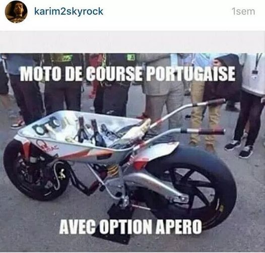 Blague   moto de course portugaise