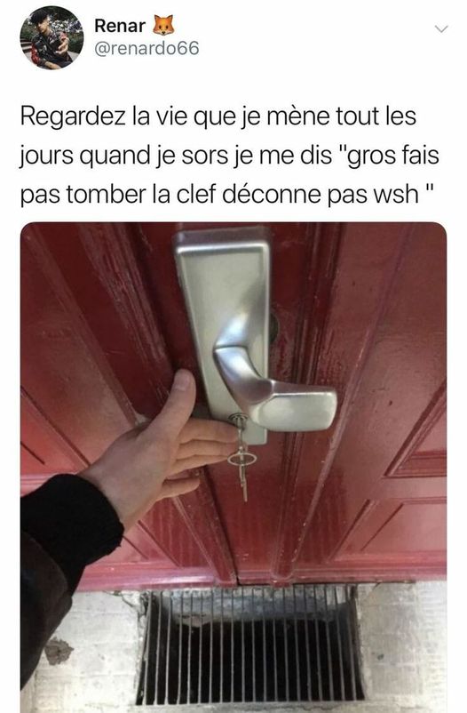 Blague   ne fais pas tmber la clé