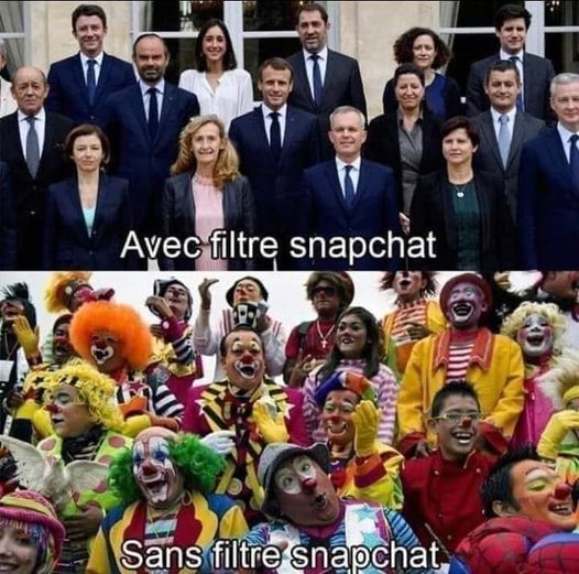 Blague   politique   avec filtre snapchat   sans filtre snapchat