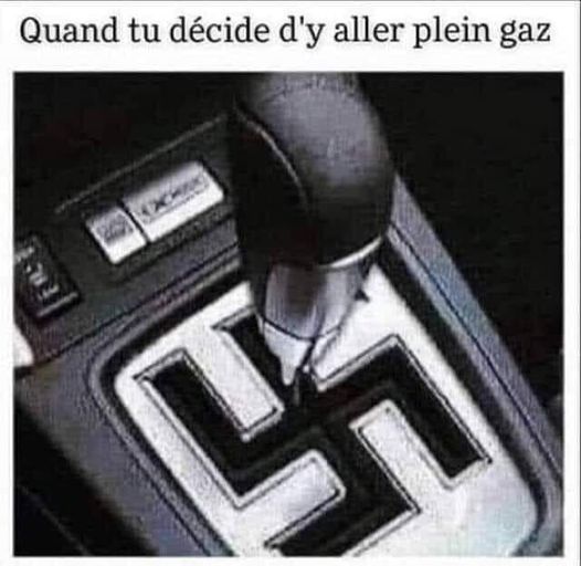 Blague   quand tu décide d'y aller plein gaz