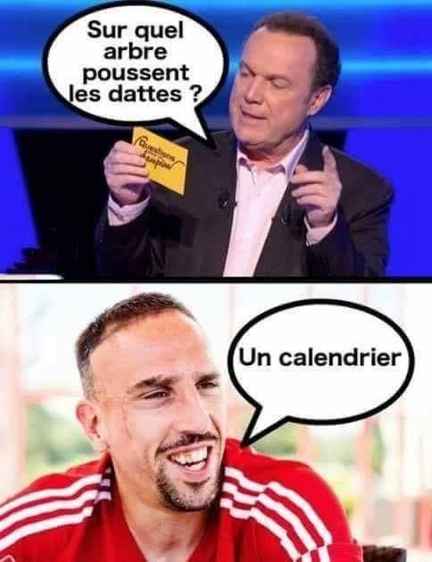 Blague   question   sur quel arbre poussent les dattent   réponse   un calendrier