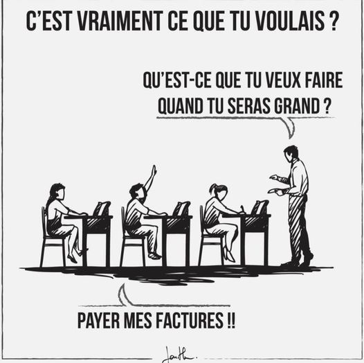 blague   qu'est ce que vous voulez faire plus grand  l'autre répond payer mes factures