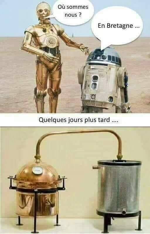 Blague   r2d2 et android disent ou somme nous en bretagne