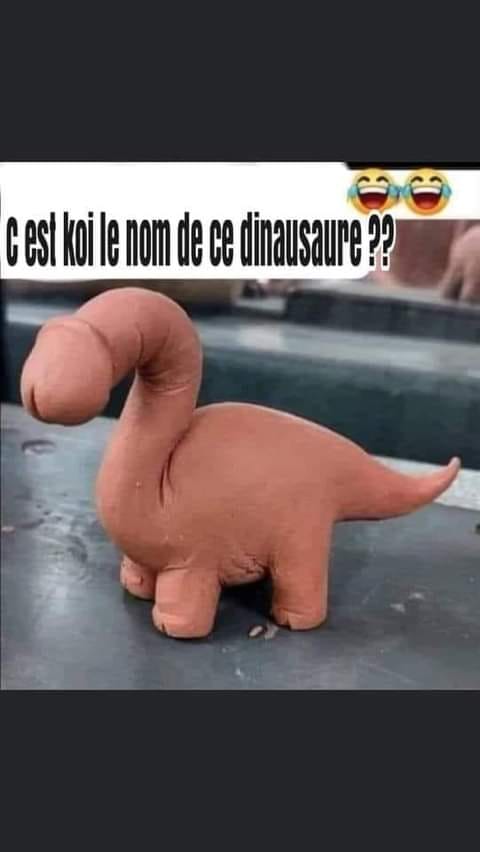 Blague   sexe   c'est quoi le nom de ce dinosaure