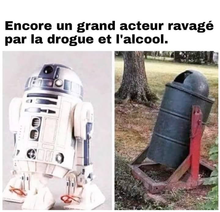 Blague   un grand acteur ravagé par la drogue et l'alcool   R2D2