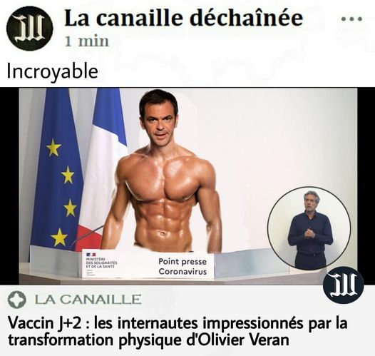 blague   vaccin   les internautes impréssionnés par la transformation physique d'olivier veran