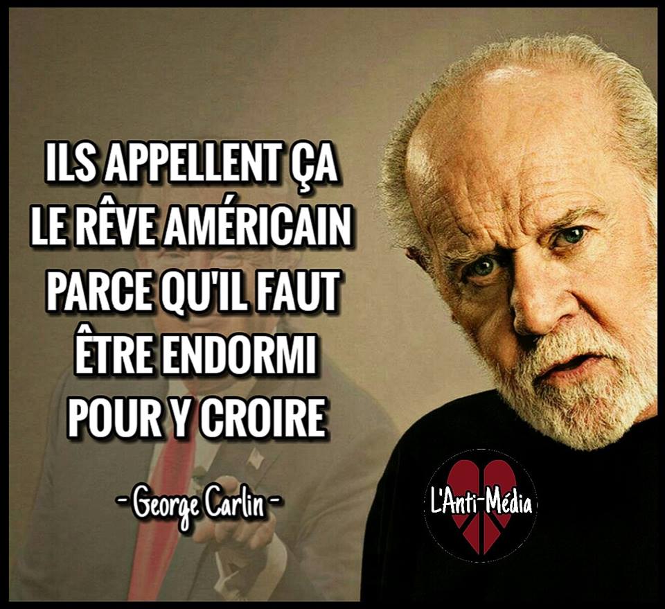 Blague  ils appellent ça le rêve américain parcequ'il faut vraiment être endormi pour y croire