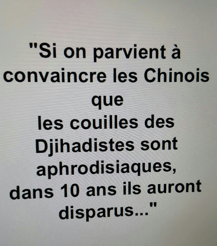 Si On Parvient Que Les Couille De G.I. Sont Aphrodisiaque Ils Auront Disparus Dans 10 ans