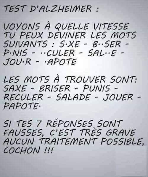Test d'alzheimer   blague