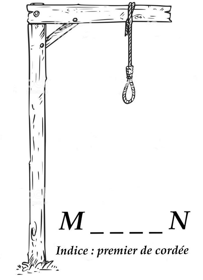 Blague   Jeux du pendu   indice premier de cordée