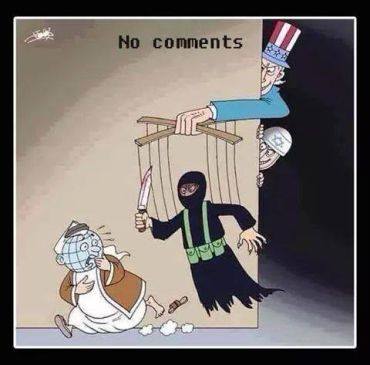 Terroriste   caricature   usa et juif manipulent l'europe par l'islam