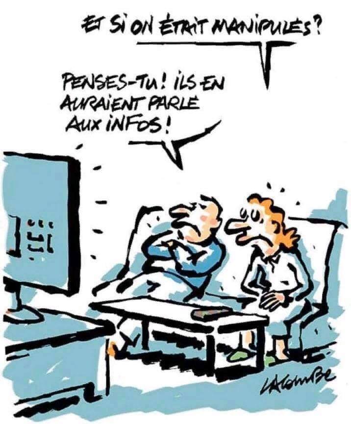 Télévision   caricature   média   et si on était manipulé   penses tu is en auraient parlé aux infos