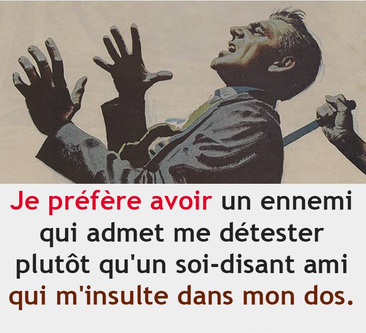 Un Ami Qui M'Insulte Dans Mon Dos