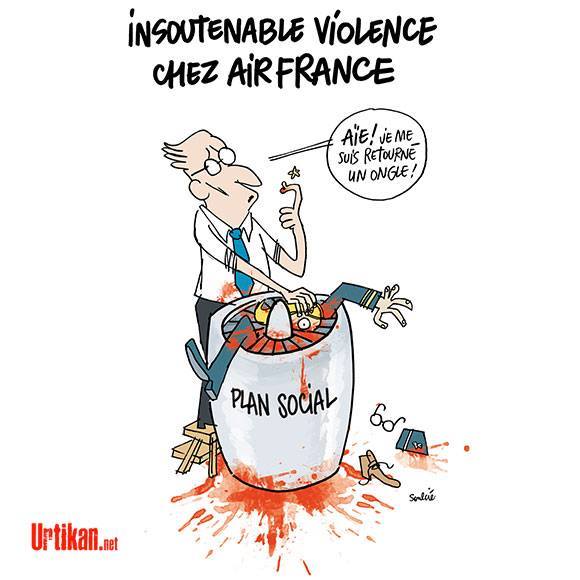 Caricature   Air France   Licenciment