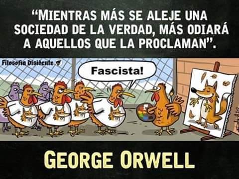 Caricature   georges orwell en espanol