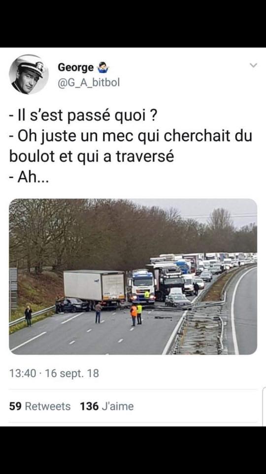 Caricature   il s'est passé quoi juste un mec qui cherchait du boulot et qui a traversé