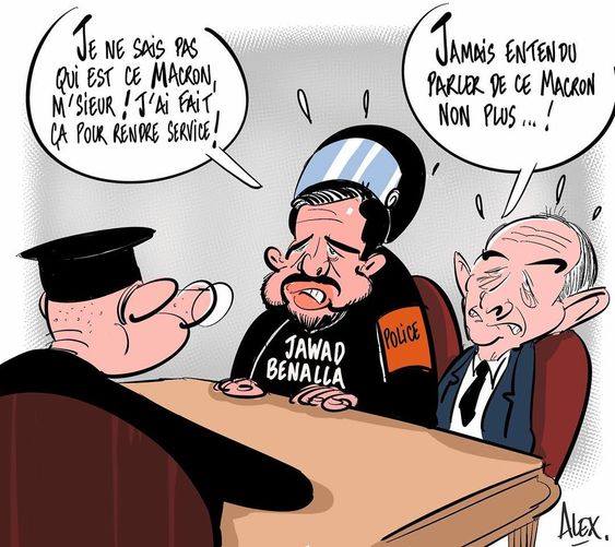 Caricature   jawad e ne sais pas qui est macron j'ai voulu rendre  service
