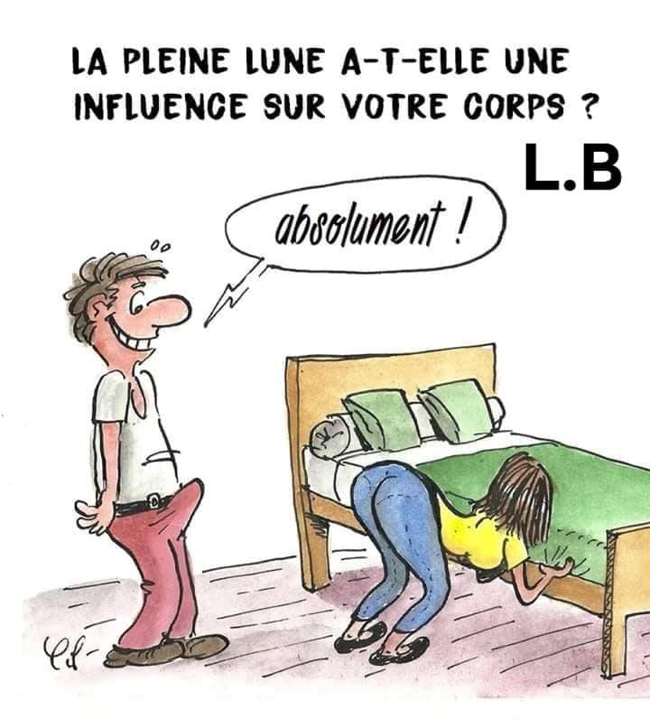 Caricature   la pleine lune a t elle une influence sur votre corps   absolument