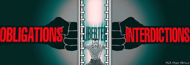 Caricature   liberté   pris entre obligation et interdiction