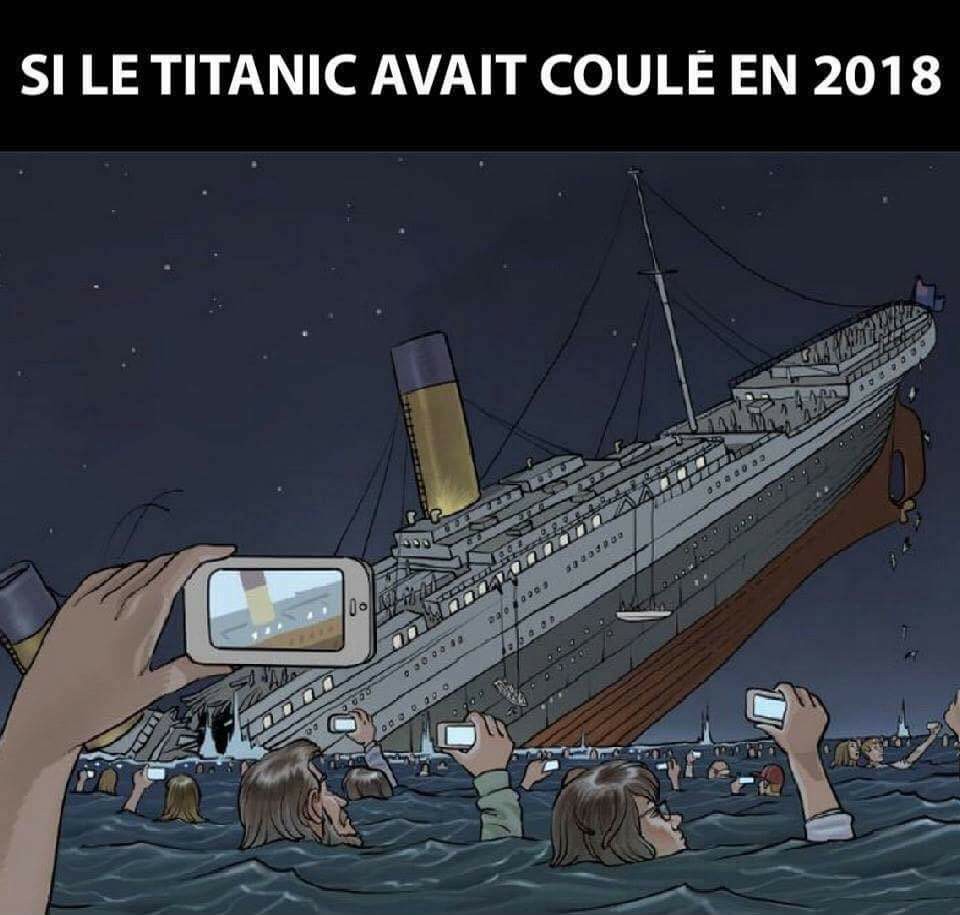 Caricature   si le titanic avait coulé en 2018