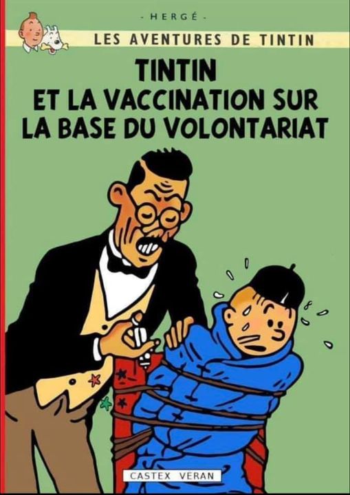 Caricature   Vaccin   et la vaccination   sur la base du volontariat