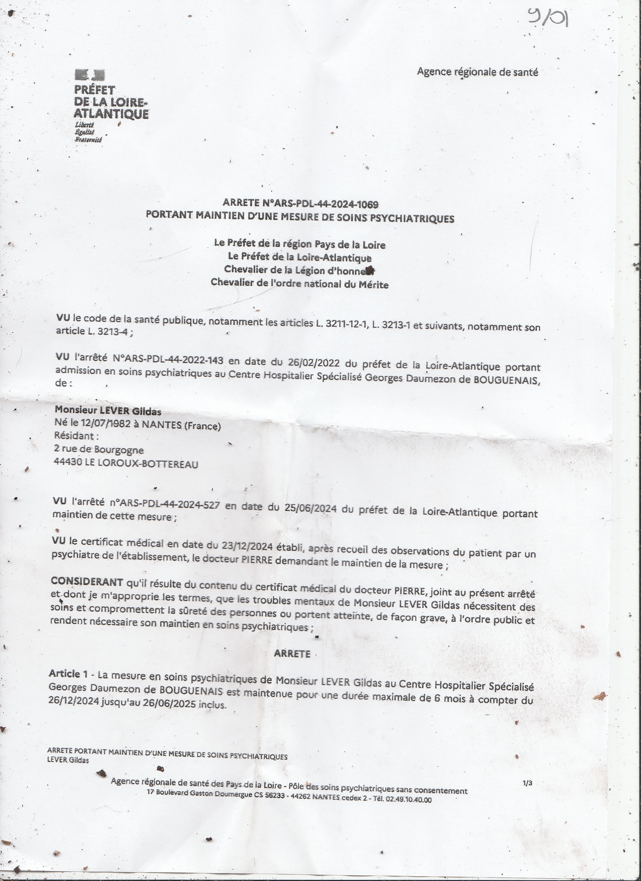Condanation à la S.H.O.A.=Hospitaliséer a auschwitz du General Lever=Jean Moulin prefet du 44 de l armee française fait durant la seconde guerre mondiale sous occupation robot android alle ment 1