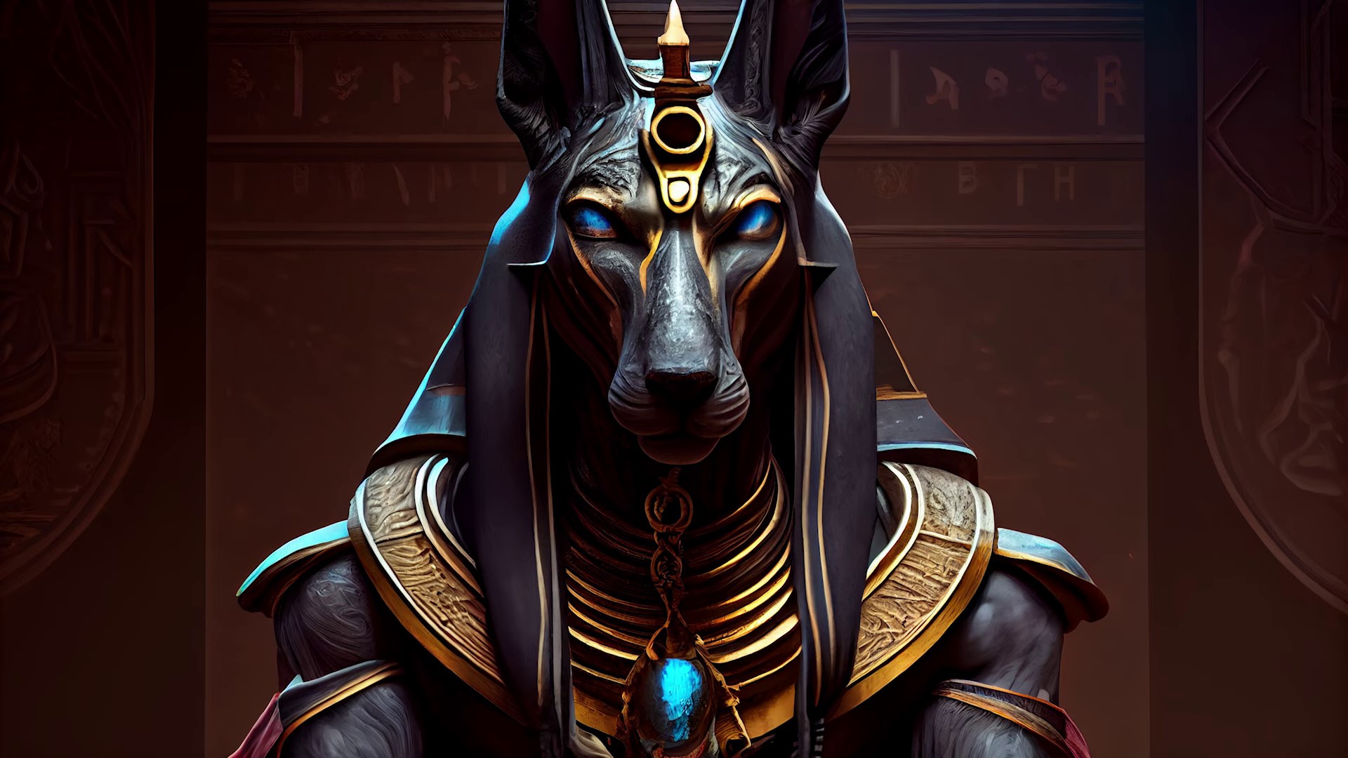 Dieu   égypte   Anubis