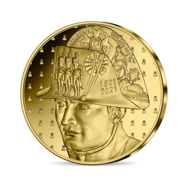 Napoleon Emp erreur 1er empire Général Bon Apparte Piece en or Vrai Piece en or en euro annee 2025 converti en franc converti en verite