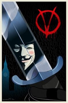 Anonymous   v pour vendetta   avec couteau