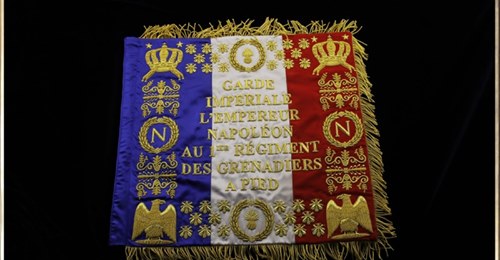 Napoléon   garde impérial   Empereur Napoléon   régiment grenadiers   Drapeau